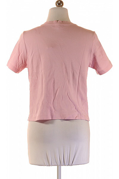 s.OLIVER Dámské růžové tričko s krátkým rukávem basic crop top Velikost 36 | s.OLIVER | obrázek 2