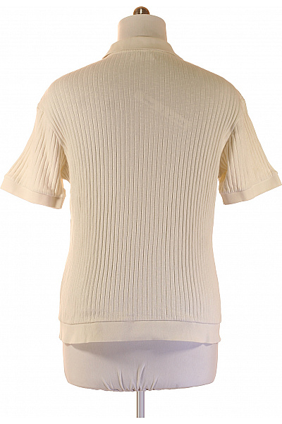 Pánské tričko s krátkým rukávem a límečkem béžové Velikost xxl | Unimoda | obrázek 3