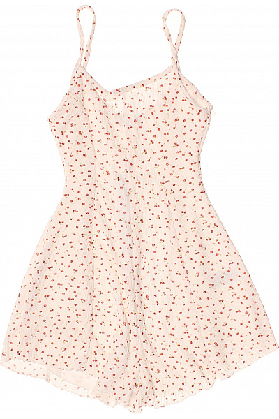 Bershka Dámský Overal Bez Rukávů S Třešněmi Letní Vel. S