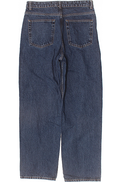 Bershka Dámské džíny modré volné s kapsami rovné vintage Vel. 40 | Bershka | obrázek 2