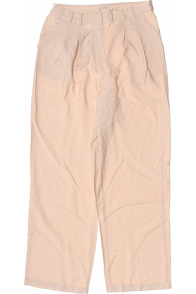 LeGer by Lena Gercke dámské kalhoty široké volnočasové elegantní béžové s kapsami Vel. 42 | LeGer by Lena Gercke | obrázek 2