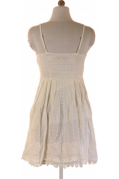 ONLY Dámské krajkové šaty na ramínka letní boho ažurové bílé Velikost 36 | ONLY | obrázek 2