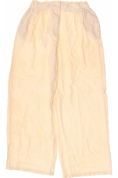 Dámské volnočasové kalhoty široké béžové viskózové Velikost 36 | Unimoda | obrázek 2