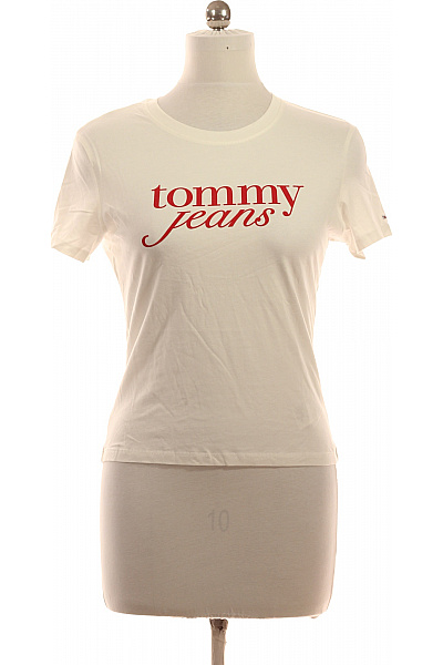 TOMMY HILFIGER Dámské tričko s krátkým rukávem a potiskem basic bílé Vel. Xl | TOMMY HILFIGER | obrázek 2