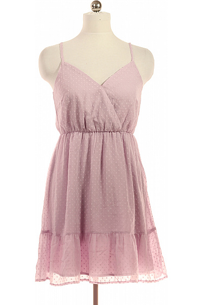 Dámské šaty Na Ramínka Letní Puntíkované Boho Vel. 40