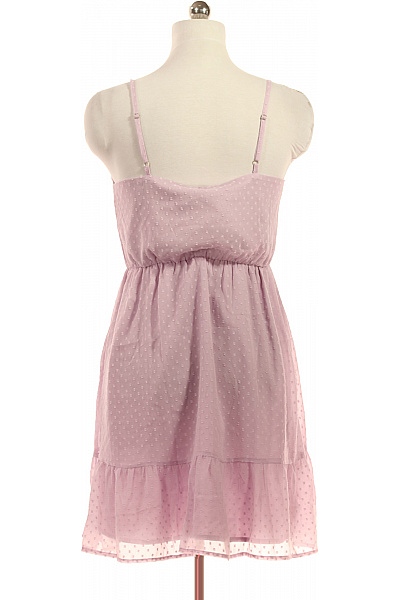 dámské šaty na ramínka letní puntíkované boho Vel. 40 | Unimoda | obrázek 2