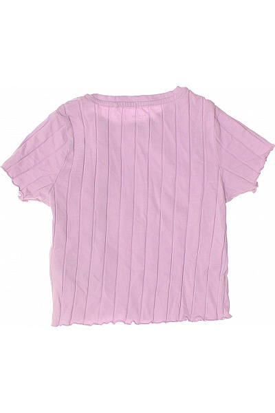 Name It Dívčí tričko s krátkým rukávem a žebrovaným vzorem Velikost 122/128 | Name It | obrázek 3