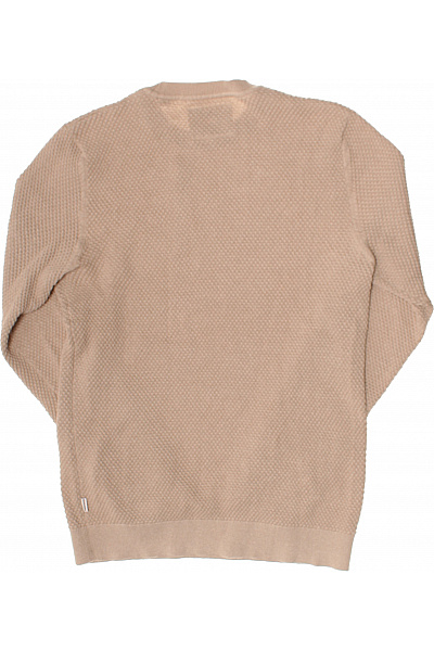 JACK & JONES Pánský pletený svetr béžový s dlouhým rukávem Velikost M | JACK & JONES | obrázek 3