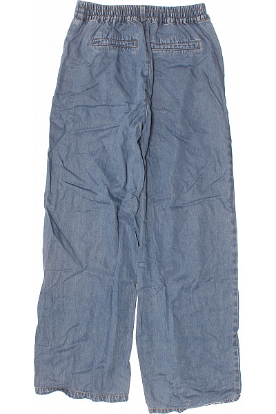 OBJECT Dámské džíny volné modré bavlněné s gumou v pase Vel. XS | OBJECT | obrázek 2