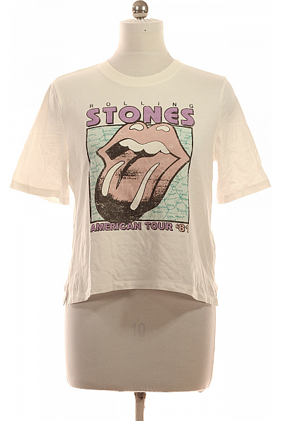 ONLY Dámské tričko s krátkým rukávem a potiskem Rolling Stones Velikost M | ONLY | obrázek 2