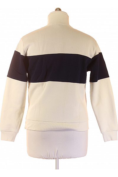 PULL&BEAR pánská mikina s dlouhým rukávem pruhovaná streetwear s potiskem Velikost XS | PULL&BEAR | obrázek 2