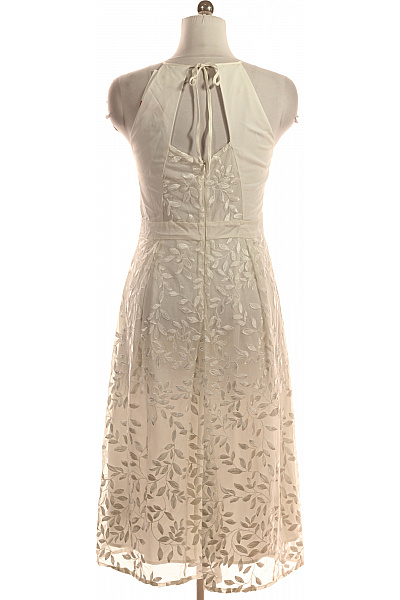 Esprit Dámské šaty bez rukávů bílé květované elegantní midi Vel. 42 | Esprit | obrázek 2