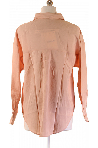 ONLY Dámská růžová košile s dlouhým rukávem volná průhledná ležérní Velikost XXS | ONLY | obrázek 2