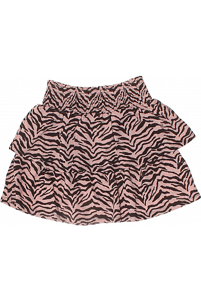 Name It růžová zvířecí pruhovaná volánová sukně Vel. 134 | Name It | obrázek 2