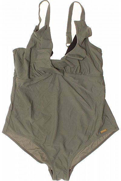 Lascana Jednodílné Plavky Khaki Volánky Vel. EU 44C