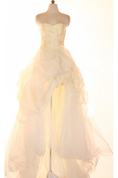 Svatební Hedvábné Hedvábí Maxi Šaty Bez Rukávů Volné Vrstvené Romantické Velikost IT 44