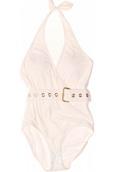 MICHAEL KORS jednodílné plavky za krk s páskem bílé Vel. 8 | MICHAEL KORS | obrázek 2