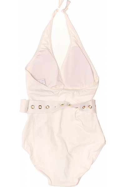 MICHAEL KORS jednodílné plavky za krk s páskem bílé Vel. 8 | MICHAEL KORS | obrázek 3