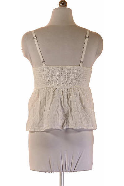 Hollister Dámské bavlněné tílko bez rukávů s výšivkou bílé Velikost m | Hollister | obrázek 2