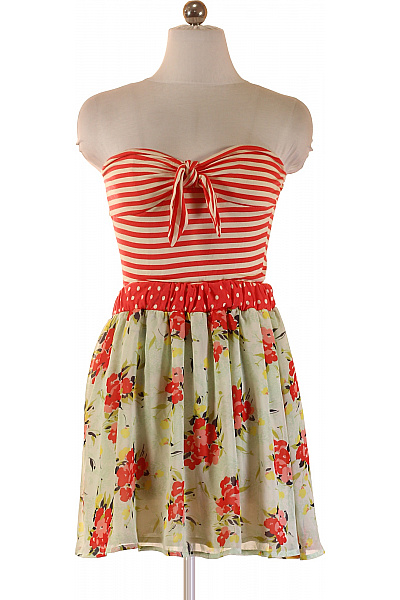 ZARA Dámské šaty Bez Rukávů Květované Letní Velikost S