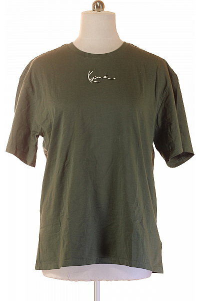 Kani Pánské Tričko S Krátkým Rukávem A Výšivkou Khaki Velikost Xl