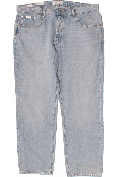 ONLY & SONS Pánské Džíny Volné Rovné Seprané Bavlněné Velikost W38/L32