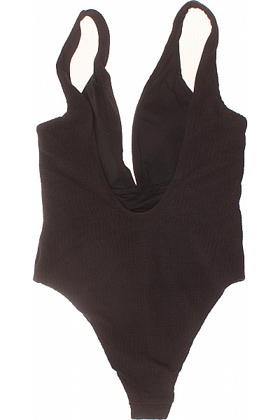 Dámské jednodílné plavky černé pruhované moderní Velikost 12 | Unimoda | obrázek 3