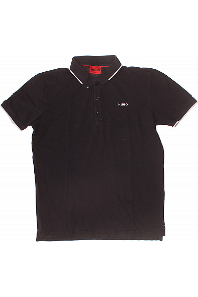 Hugo Boss Pánské černé polo tričko s krátkým rukávem a límečkem Vel. M | Hugo Boss | obrázek 2
