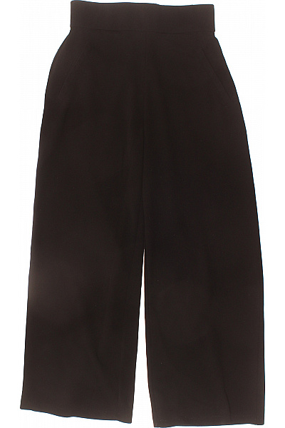 ONLY Dámské černé široké Kalhoty S Vysokým Pasem Elegantní Volnočasové Polyesterové Velikost S