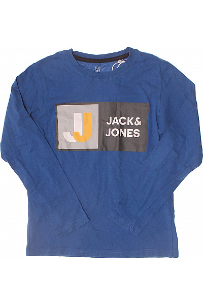 JACK & JONES Dětské tričko s dlouhým rukávem modré bavlněné Velikost 140 CM | JACK & JONES | obrázek 2