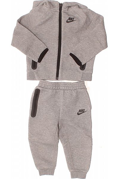Nike dětská chlapecká tepláková souprava šedá bavlněná Velikost 86/92 cm | Nike | obrázek 2