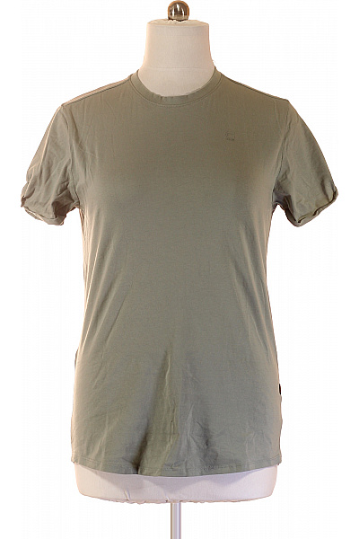 G-Star Pánské Bavlněné Tričko S Krátkým Rukávem Jednobarevné Basic Velikost M