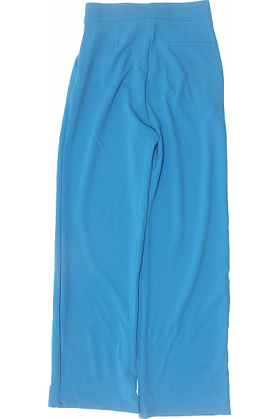 Enter Dámské modré široké volnočasové elegantní kalhoty s vysokým pasem Velikost 38 | Enter | obrázek 3