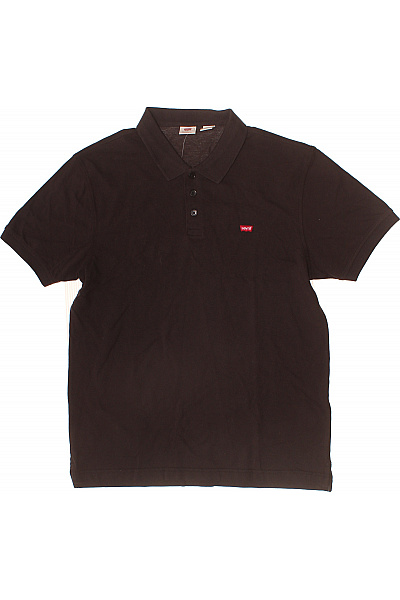 LEVIS Pánské Polo Tričko S Krátkým Rukávem Bavlněné Jednobarevné Vel. L