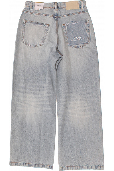 PULL&BEAR Dámské džíny volné se širokými nohavicemi vysoký pas seprané Vel. 38 | PULL&BEAR | obrázek 2