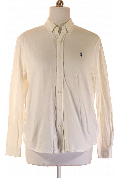 Ralph Lauren Pánské bavlněné košile s dlouhým rukávem bílé ležérní Vel. EU XL | Ralph Lauren | obrázek 2