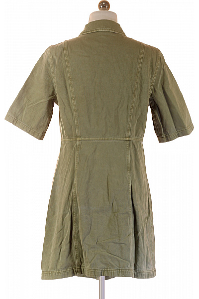 ONLY Zelené bavlněné košilové šaty krátký rukáv Vel. M | ONLY | obrázek 2