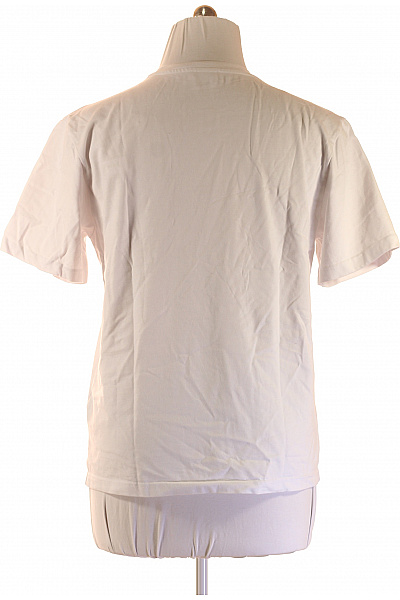 Dámské tričko s krátkým rukávem a výšivkou bílé basic Velikost EU L | Unimoda | obrázek 2