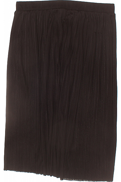 Dámská hnědá plisovaná sukně ke kolenům elegantní Velikost XXL | Unimoda | obrázek 3