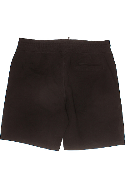 PULL&BEAR Pánské bavlněné teplákové kraťasy černé volnočasové s kapsami Velikost EU XL | PULL&BEAR | obrázek 3