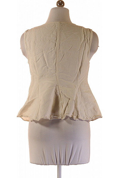 MANGO Dámské tričko bez rukávů béžové Velikost s | MANGO | obrázek 2