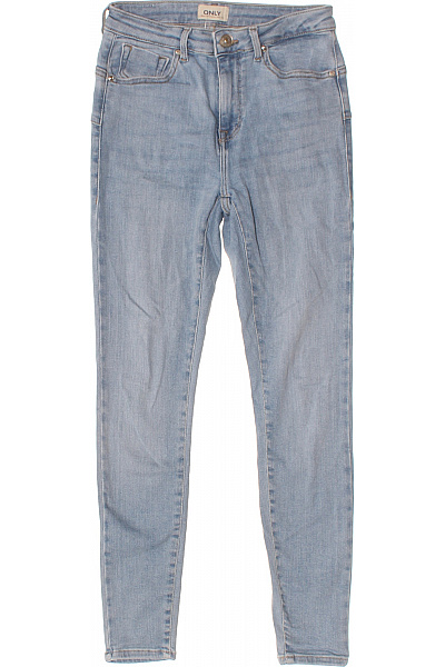 ONLY Dámské Džíny Skinny Strečové S Vysokým Pasem Modré Vel. M/30