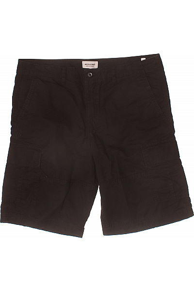 JACK & JONES Pánské bavlněné kraťasy cargo volnočasové černé s kapsami Vel. XL | JACK & JONES | obrázek 2