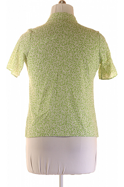 Marks & Spencer Dámská košile krátký rukáv vzorovaná zelená ležérní Velikost UK 14 | Marks & Spencer | obrázek 3