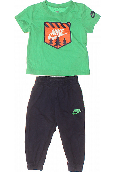 Nike Dětská Zelená Souprava S Potiskem Stromů A Logem Velikost 80/86