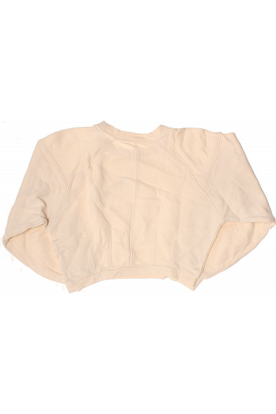 richmond dámská mikina crop crewneck jednobarevná béžová s dlouhým rukávem Vel. S | richmond | obrázek 2