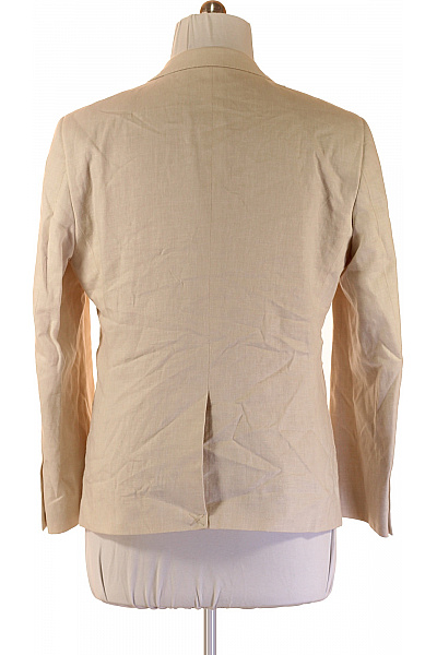 HARRY BROWN Béžové bavlněné sako volnočasové elegantní jednořadé Vel. 44 | HARRY BROWN | obrázek 2