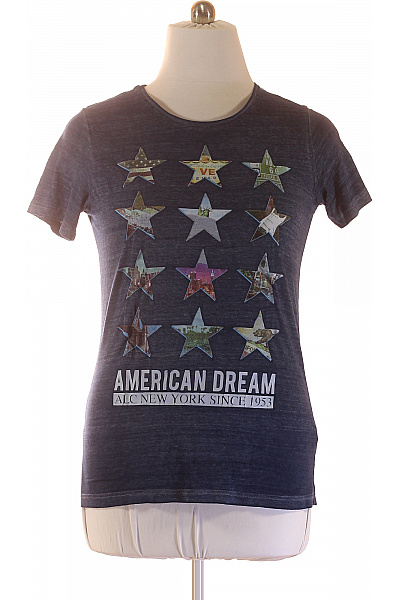 ALCOTT Dámské Tričko S Krátkým Rukávem A Potiskem Hvězd American Dream Vel. L