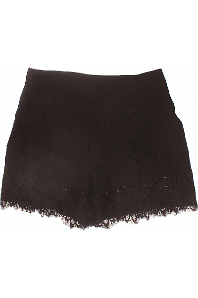 ZARA Dámské černé krajkové kraťasy volnočasové mini Vel. L | ZARA | obrázek 2