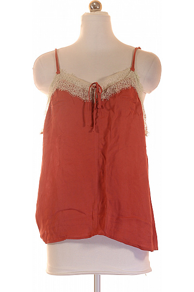 MANGO Dámské tílko s krajkou a vázačkou letní boho Vel. L | MANGO | obrázek 2